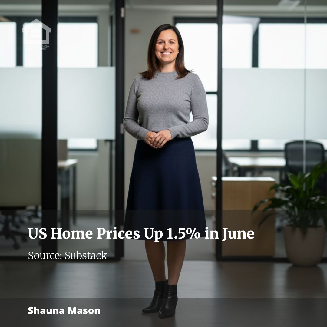 Case-Shiller: National House Price Index Up 1.5% year-over-year in June
