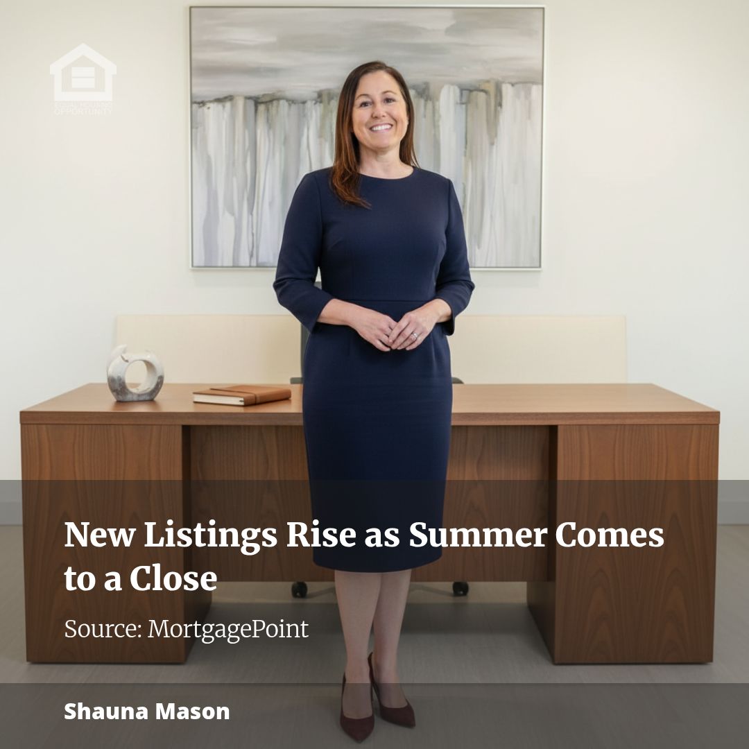 New Listings Rise as Summer Comes to a Close